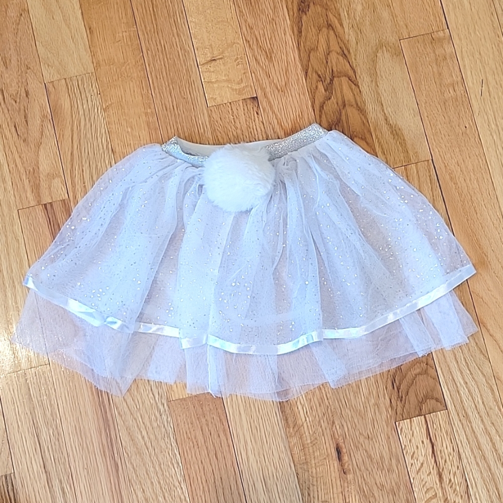 Bunny White Tutu Skirt (toddler size)